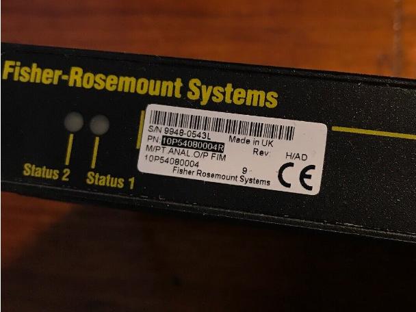 Penyimpanan Fisher-Rosemount pada jualan murah